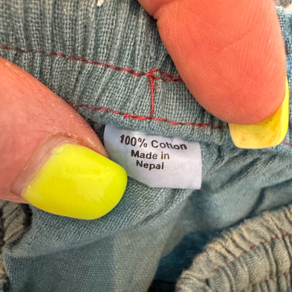 Indieglam Cotton Patchwork Harem Pants - image 5